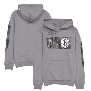 New Era Brooklyn Nets Charcoal Tip Stylish Off Collection Pullover Hoodie Authentic look! Wear this genuine jersey.