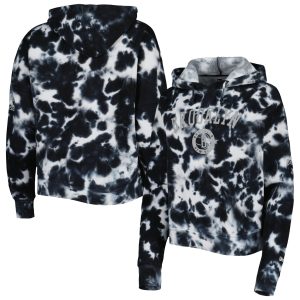 New Era Glamorous Brooklyn Nets Women's Black Brushed Cotton Tie Dye Pullover Hoodie High - demand item! Order this sought - after jersey immediately.