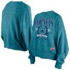 New Era Charlotte Hornets Women's Teal Throwback Vintage Enzyme Wash Oversized Boxy Notable Pullover Sweatshirt Limited edition! Don't miss your chance to own this unique jersey.