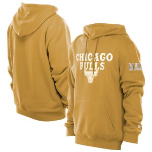 New Era Chicago Bulls Tan Luxurious 2024/25 City Edition Chenille Heavyweight Pullover Hoodie Limited edition! Don't miss your chance to own this unique jersey.