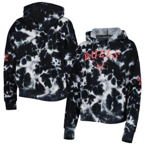 New Era Glamorous Chicago Bulls Women's Black Brushed Cotton Tie Dye Pullover Hoodie Best - selling! Order this popular jersey before it's out of stock.