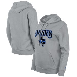 New Era Dallas Mavericks Women's Gray 2023/24 City Edition Pullover Elegant Hoodie Last chance! Grab this awesome jersey before it's gone for good.