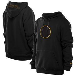 New Era Golden State Warriors Black Tonal Color Stunning Pop Premium Pullover Hoodie Exclusive design! Own a jersey like no other.