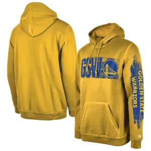 New Era Golden State Warriors Gold Elegant Tip Off Collection Pullover Hoodie Designed for performance! Get this functional jersey.