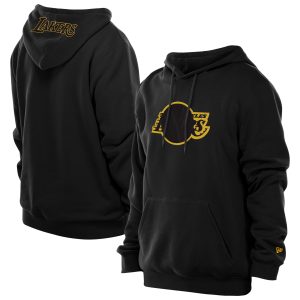 New Era Los Angeles Lakers Black Tonal Distinguished Color Pop Premium Pullover Hoodie Experience luxury! Order this high - end jersey.