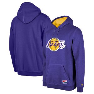 New Era Los Angeles Lakers Admirable Purple Corduroy Applique Pullover Hoodie Stand out from the crowd! Wear this eye - catching jersey.