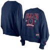 New Era New Orleans Pelicans Stunning Women's Navy Throwback Vintage Enzyme Wash Oversized Boxy Pullover Sweatshirt Flash sale! Snag this great jersey at a discounted price.