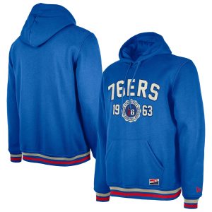 New Era Philadelphia 76ers Royal Throwback Vintage Pullover Delightful Hoodie Show your dedication! Own this special jersey for your team.