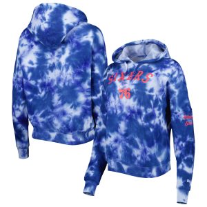 New Era Philadelphia Captivating 76ers Women's Royal Brushed Cotton Tie Dye Pullover Hoodie Be the first! Order this trendy jersey ahead of the crowd.