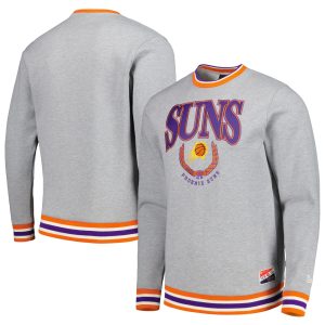 New Era Phoenix Suns Unisex Heather Gray Vintage Throwback Crew Exceptional Sweatshirt Sports enthusiasts