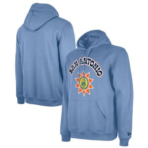 New Era San Antonio Spurs Light Blue 2024/25 City Edition Pullover Impressive Hoodie Be the first! Order this trendy jersey ahead of the crowd.