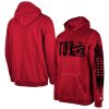 New Era Toronto Raptors Red Tip Stylish Off Collection Pullover Hoodie Collectors