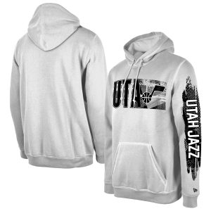 New Era Utah Jazz White Tip Captivating Off Collection Pullover Hoodie High - demand item! Order this sought - after jersey immediately.