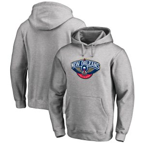 New Orleans Fantastic Pelicans Heather Gray Primary Logo Pullover Hoodie Time - sensitive! Order now before the deal expires.