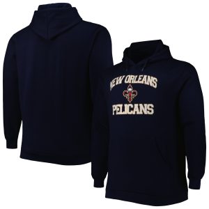 New Orleans Pelicans Navy Big & Captivating Tall Heart & Soul Pullover Hoodie Unbeatable style! Get this stylish jersey now.