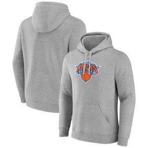 New York Knicks Admirable Heather Gray Logo Pullover Hoodie Enhance your game - day look! Get this fashionable jersey.