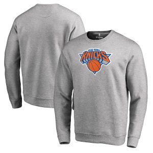 New York Knicks Heathered Gray Amazing Primary Logo Sweatshirt Flash sale! Snag this great jersey at a discounted price.