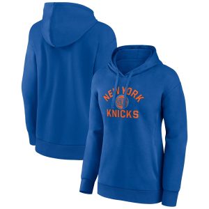 New York Knicks Women's Royal Fantastic Overtime Pullover Hoodie Customizable! Personalize this great jersey.