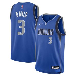 Nike Anthony Davis Dallas Mavericks Exceptional Youth Blue Swingman Jersey Icon Edition Sports fans