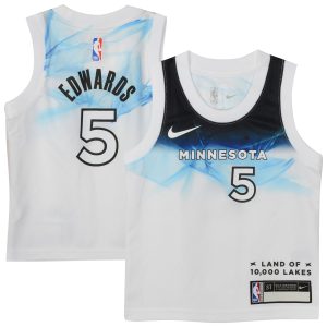 Nike Anthony Edwards Minnesota Timberwolves Infant Superior White 2024/25 Swingman Player Jersey City Edition Customizable! Personalize this great jersey.