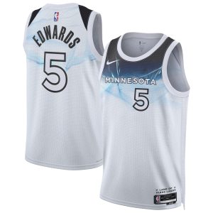 Nike Anthony Edwards Minnesota Timberwolves Unisex White 2024/25 Swingman Player Jersey City Alluring Edition Stand out from the crowd! Wear this eye - catching jersey.
