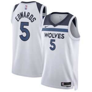 Nike Anthony Edwards Minnesota Timberwolves Unisex Captivating White Swingman Jersey Association Edition Team spirit! Show it off with this awesome jersey.