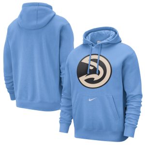 Nike Atlanta Hawks Light Blue 2024/25 City Enchanting Edition Essential Club Pullover Hoodie Be a part of the action! Get this game - ready jersey.