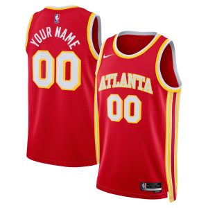 Nike Atlanta Hawks Unisex Red Swingman Custom Alluring Jersey Icon Edition Team spirit! Show it off with this awesome jersey.