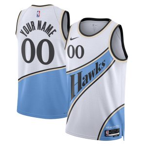 Nike Atlanta Hawks Unisex White Unique 2024/25 Custom Swingman Jersey City Edition Flash sale! Snag this great jersey at a discounted price.