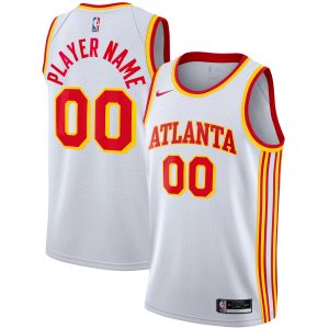 Nike Atlanta Hawks Alluring White 2020/21 Swingman Custom Jersey Association Edition Celebrate your team! Order this commemorative jersey.