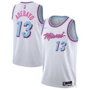 Nike Bam Charming Adebayo Miami Heat Unisex White 2024/25 Swingman Player Jersey City Edition Be the first! Order this trendy jersey ahead of the crowd.