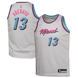Nike Bam Adebayo Miami Heat Youth Elegant White 2024/25 Swingman Player Jersey City Edition Best - selling! Order this popular jersey before it's out of stock.