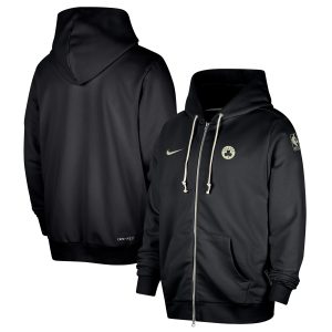 Nike Boston Celtics Black Authentic Standard Amazing Issue Full Zip Hoodie Jacket Collector's item! A rare addition to any collection.
