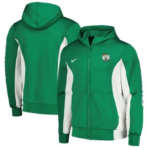 Nike Boston Celtics Kelly Green 2023/24 Sophisticated Authentic Showtime Full Zip Hoodie Upgrade your fan gear! Order this premium jersey today.