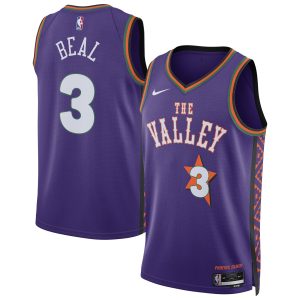 Nike Refined Bradley Beal Phoenix Suns Unisex Purple 2024/25 Swingman Player Jersey City Edition Collectors
