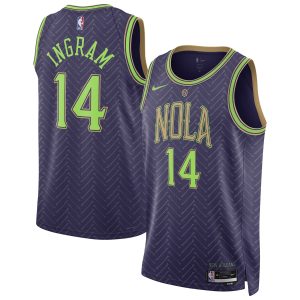 Nike Brandon Ingram New Orleans Pelicans Unisex Purple Sophisticated 2024/25 Swingman Player Jersey City Edition Enhance your game - day look! Get this fashionable jersey.