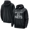 Nike Brooklyn Nets Black Courtside Club Pullover Hoodie Magnificent Retailers