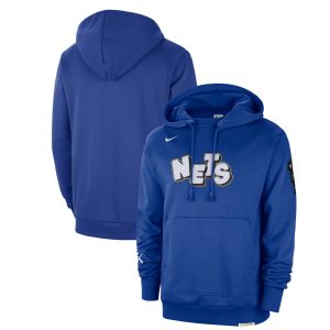 Nike Brooklyn Captivating Nets Blue 2023/24 City Edition Courtside Standard Issue Pullover Hoodie Collectors