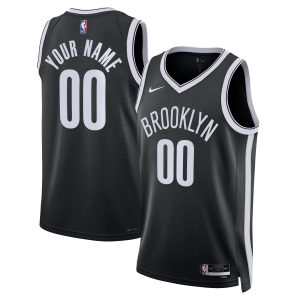 Nike Brooklyn Nets Unisex Black Swingman Custom Gorgeous Jersey Icon Edition For a short time only! Don't miss out on this fantastic jersey.
