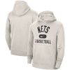 Nike Brooklyn Nets White 2021 Unique 2022 Spotlight On Court Performance Practice Pullover Hoodie Stand out from the crowd! Wear this eye - catching jersey.
