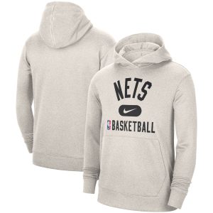 Nike Brooklyn Nets White 2021 Unique 2022 Spotlight On Court Performance Practice Pullover Hoodie Stand out from the crowd! Wear this eye - catching jersey.