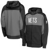 Nike Brooklyn Nets Youth Black/Gray Authentic On Court Showtime Impressive Performance Full Zip Hoodie Designed for performance! Get this functional jersey.
