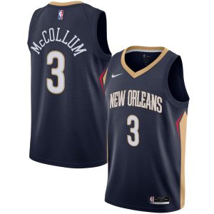 Nike C.J. McCollum New Orleans Pelicans Navy Swingman Jersey Icon Refined Edition Stand out from the crowd! Wear this eye - catching jersey.