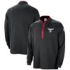 Nike Chicago Bulls Black 2023/24 City Edition Authentic High - quality Coaches Half Zip Top Retailers