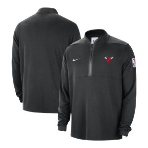 Nike Chicago Bulls Black Authentic Performance Fabulous Half Zip Jacket For the true fans! Secure this authentic jersey now.
