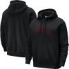 Nike Chicago Bulls Black Courtside Glamorous Versus Stitch Split Pullover Hoodie Gift idea! Surprise a sports fan with this amazing jersey.