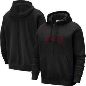 Nike Chicago Bulls Black Courtside Glamorous Versus Stitch Split Pullover Hoodie Gift idea! Surprise a sports fan with this amazing jersey.