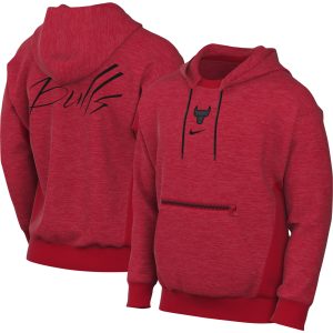 Nike Chicago Bulls Heather Red Courtside Versus Flight Luxurious Pullover Hoodie Be a part of the action! Get this game - ready jersey.