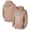 Nike Chicago Bulls Tan 2024/25 City Edition Courtside Striking Standard Issue Pullover Hoodie Sports enthusiasts