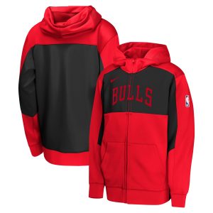 Nike Chicago Bulls Prime Youth Red/Black Authentic On Court Showtime Performance Full Zip Hoodie Act fast! Only a handful left. Secure this amazing jersey now.